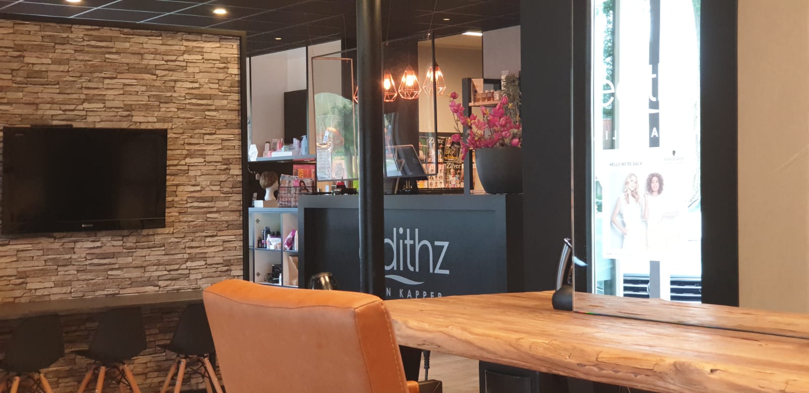 Kapsalon interieur Edithz Enschede